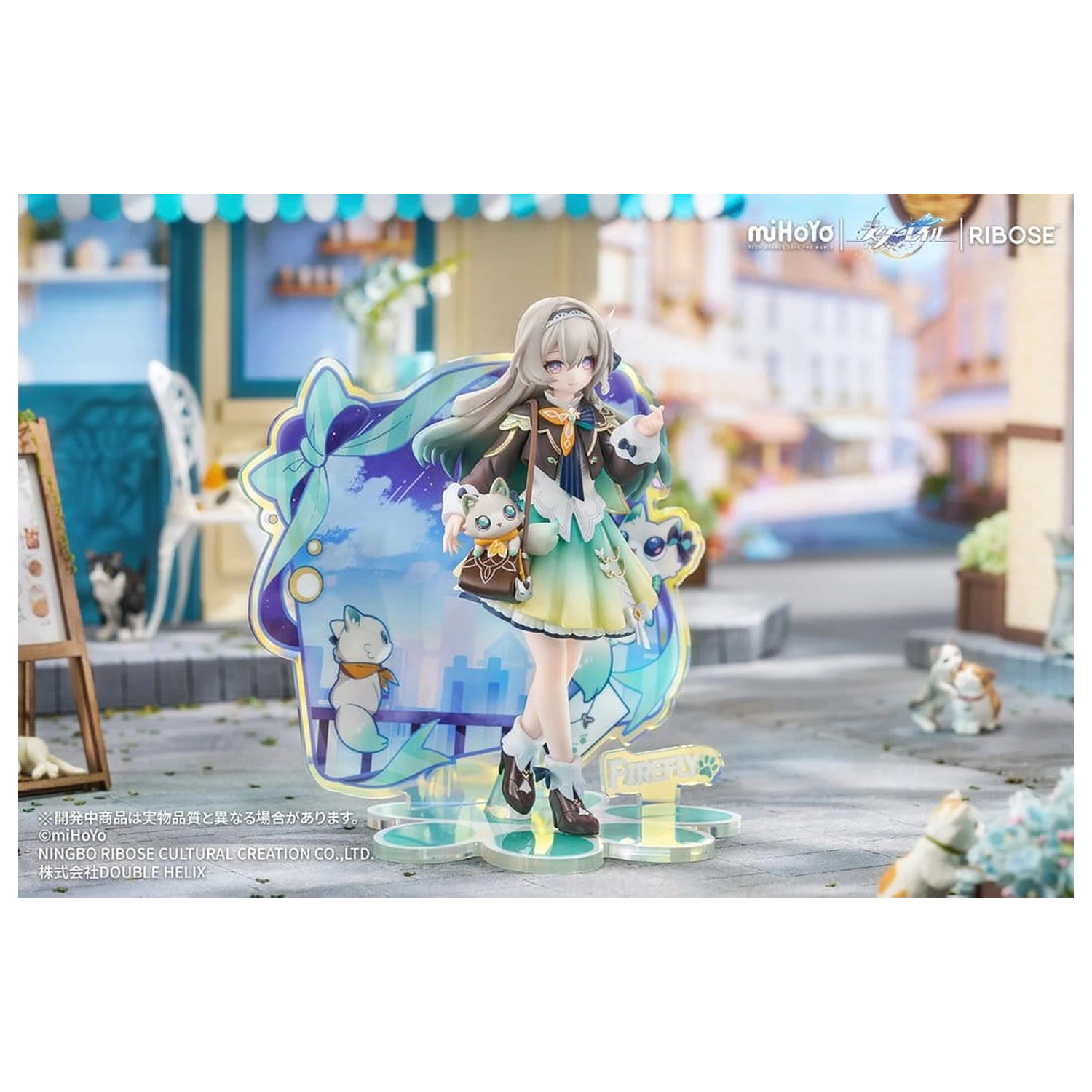 Honkai: Star Rail Rise Up+ Chibi Cat Serie Mini Figur Firefly Ver. 18 cm Produktfoto