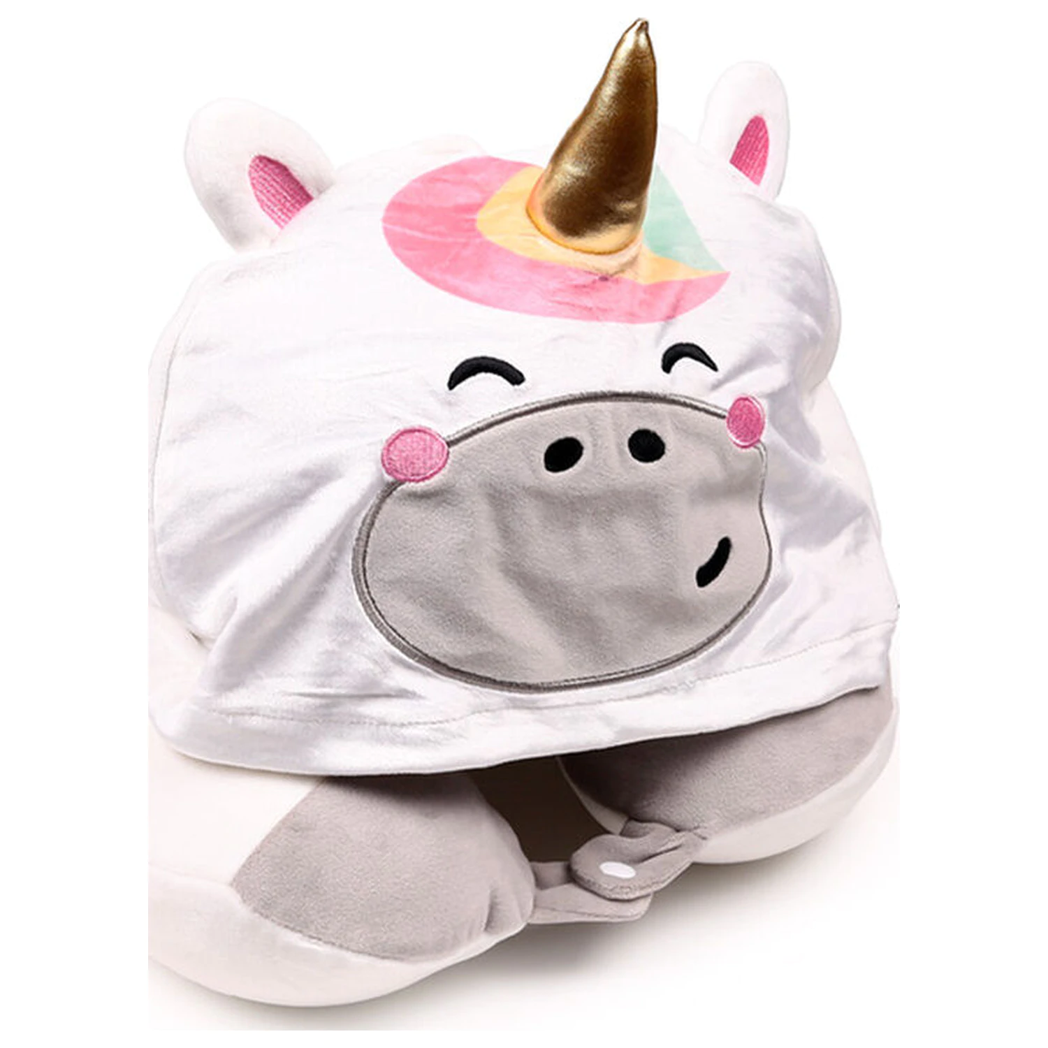 Hoodeazzz Astra The Unicorn Reisekissen mit Kapuze Produktfoto