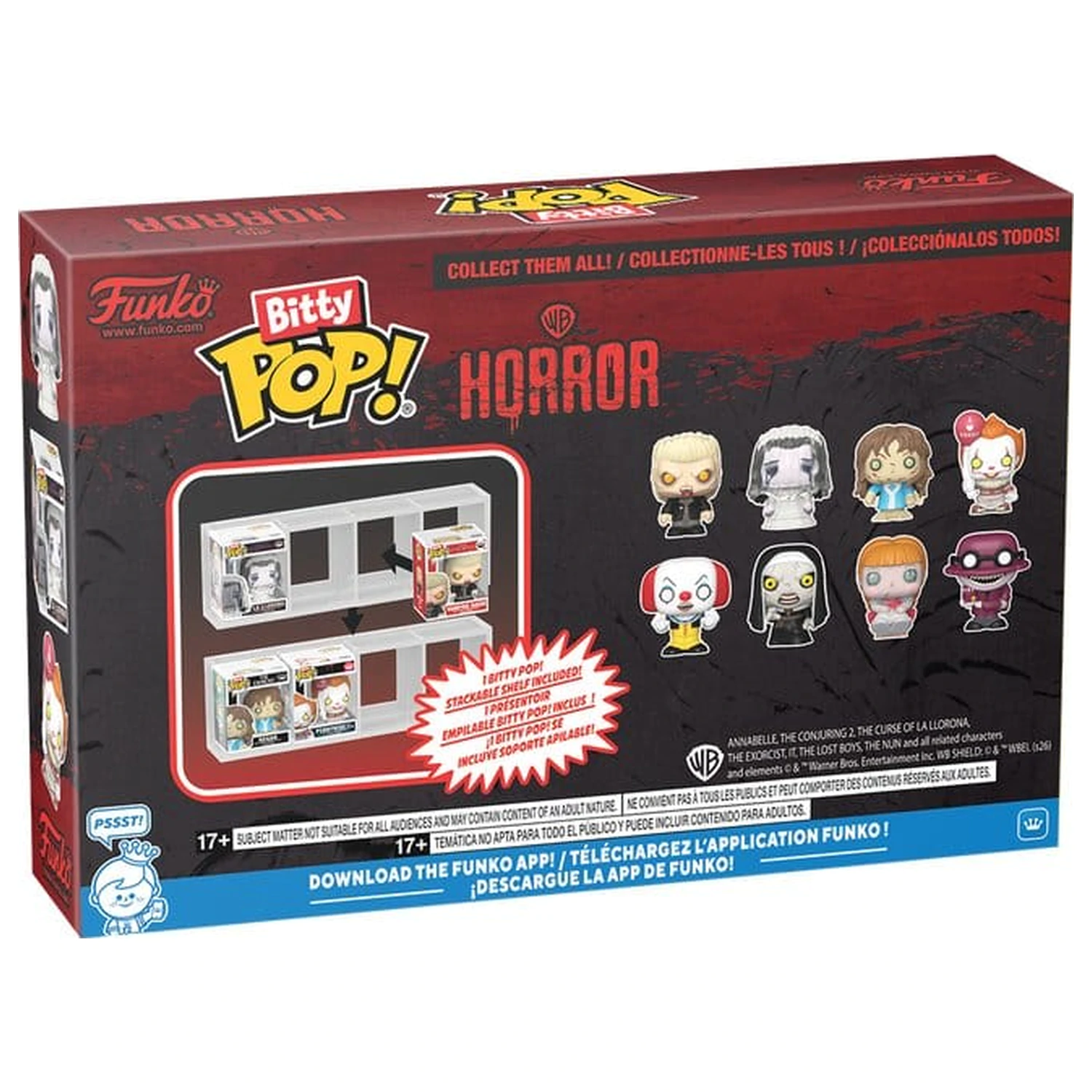 Horror Bitty Funko POP! Vinyl Figur 4er-Pack David 2,5 cm Produktfoto