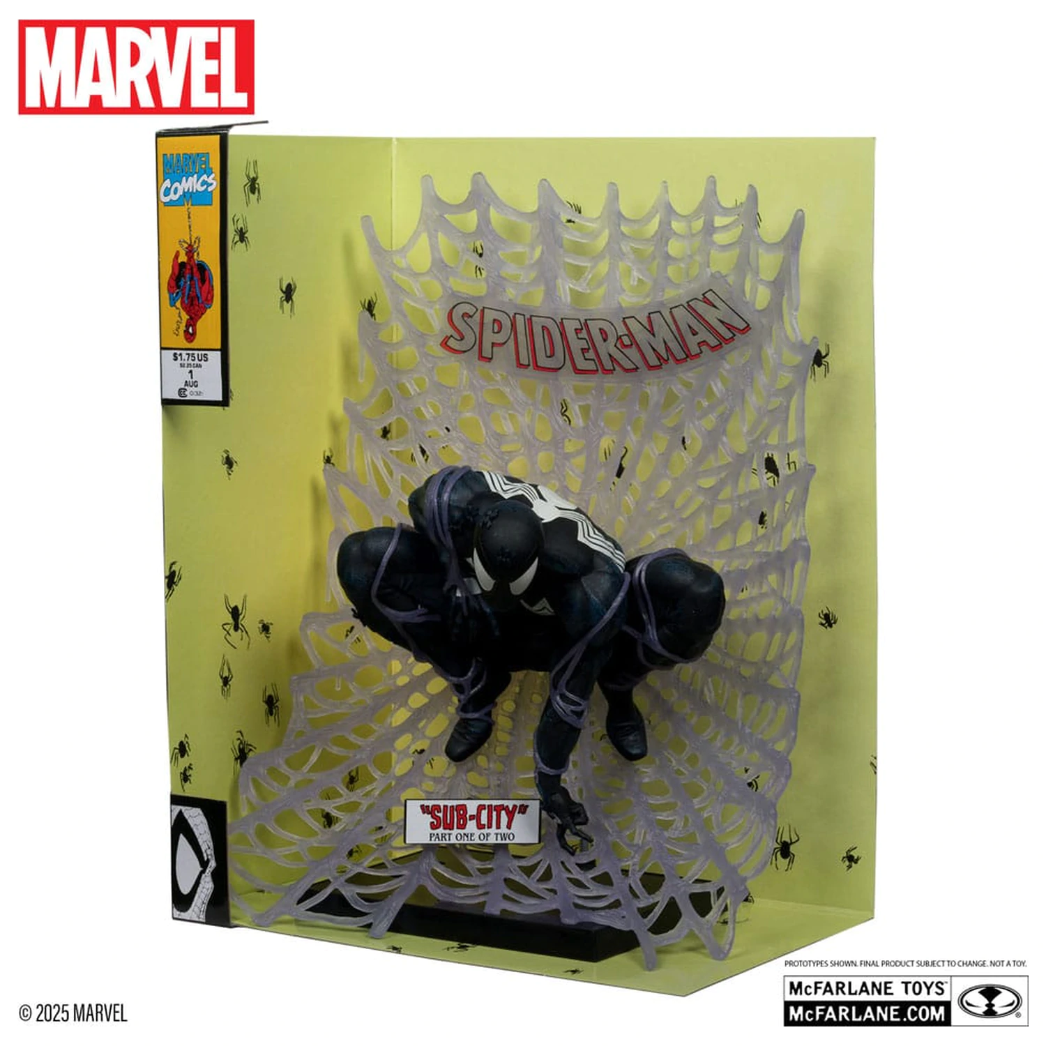 Marvel Collection PVC Statue 1/6 Spider-Man (Spider-Man #1)(Black Suit)(Chase) 28 cm Produktfoto