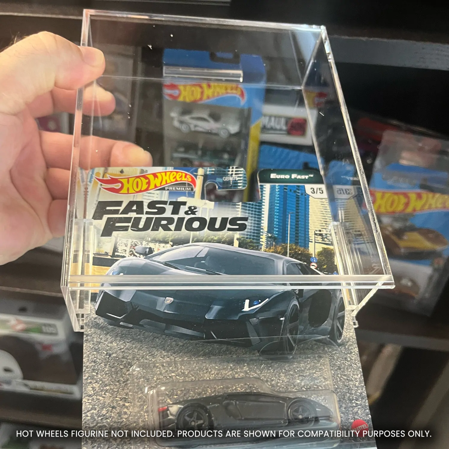 Hot Wheels Premium Acrylgehäuse 2er-Pack Produktfoto