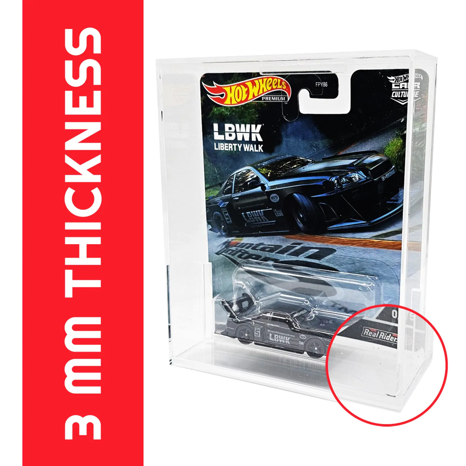Hot Wheels Premium Acrylgehäuse 2er-Pack Produktfoto