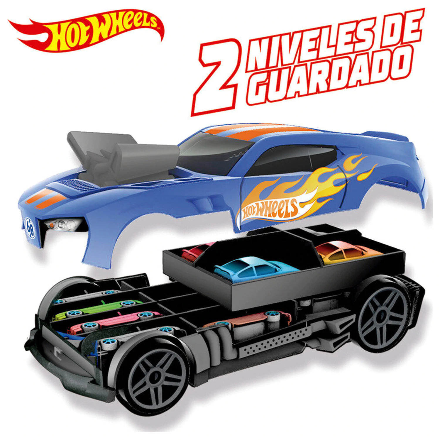 Hot Wheels 2 in 1 Autotransporter Produktfoto
