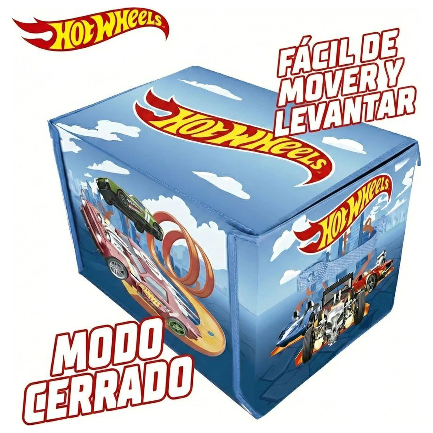 Hot Wheels Auto Organizerbox mit Strecke und Spielbereich Produktfoto