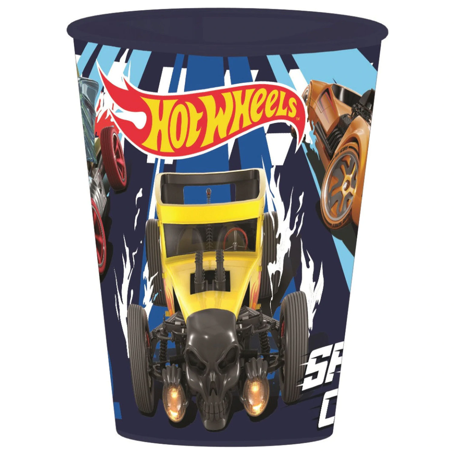 Hot Wheels Blue Fire Plastikbecher 260 ml Produktfoto