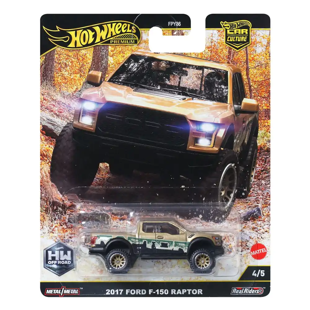 Hot Wheels Premium Car Culture Druckgussfahrzeug 1/64 2017 Ford F-150 Raptor Produktfoto