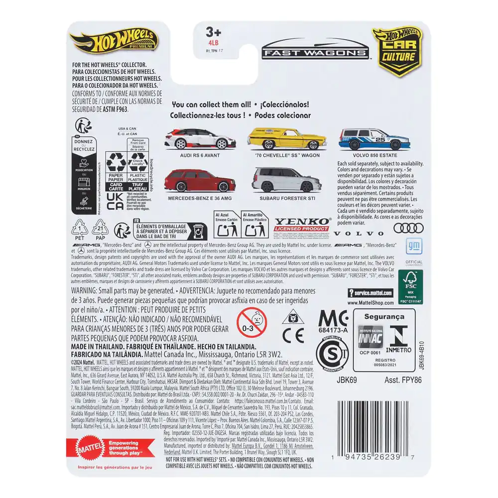 Hot Wheels Premium Car Culture Diecast Fahrzeug 1/64 Mercedes-Benz E 36 AMG Produktfoto