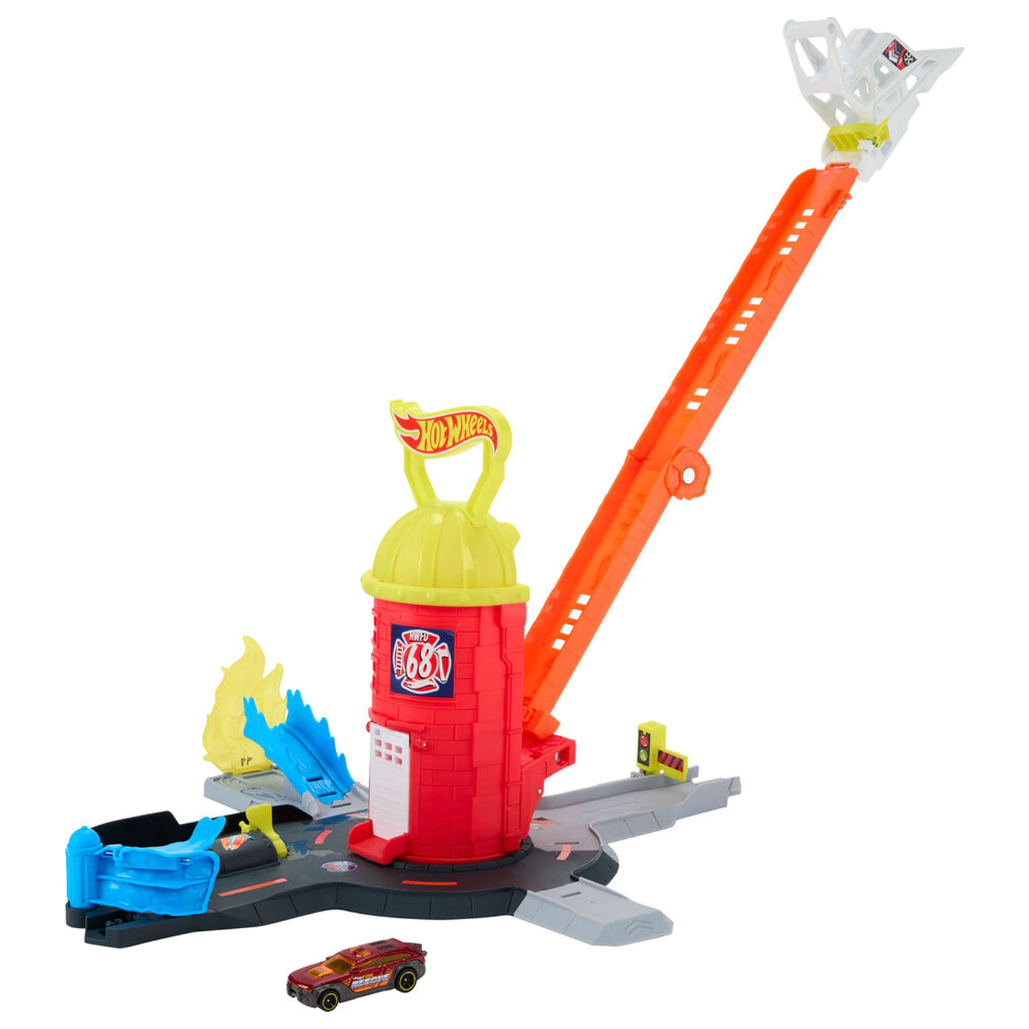 Hot Wheels City Feuerwehr Station Spielset Produktfoto