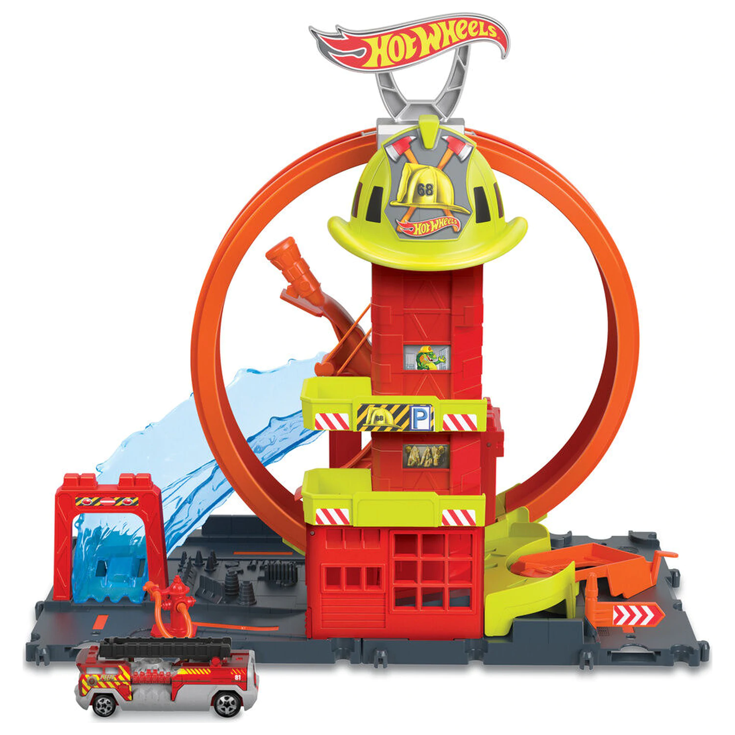 Hot Wheels City Super Feuerwehrstation Spielset Produktfoto