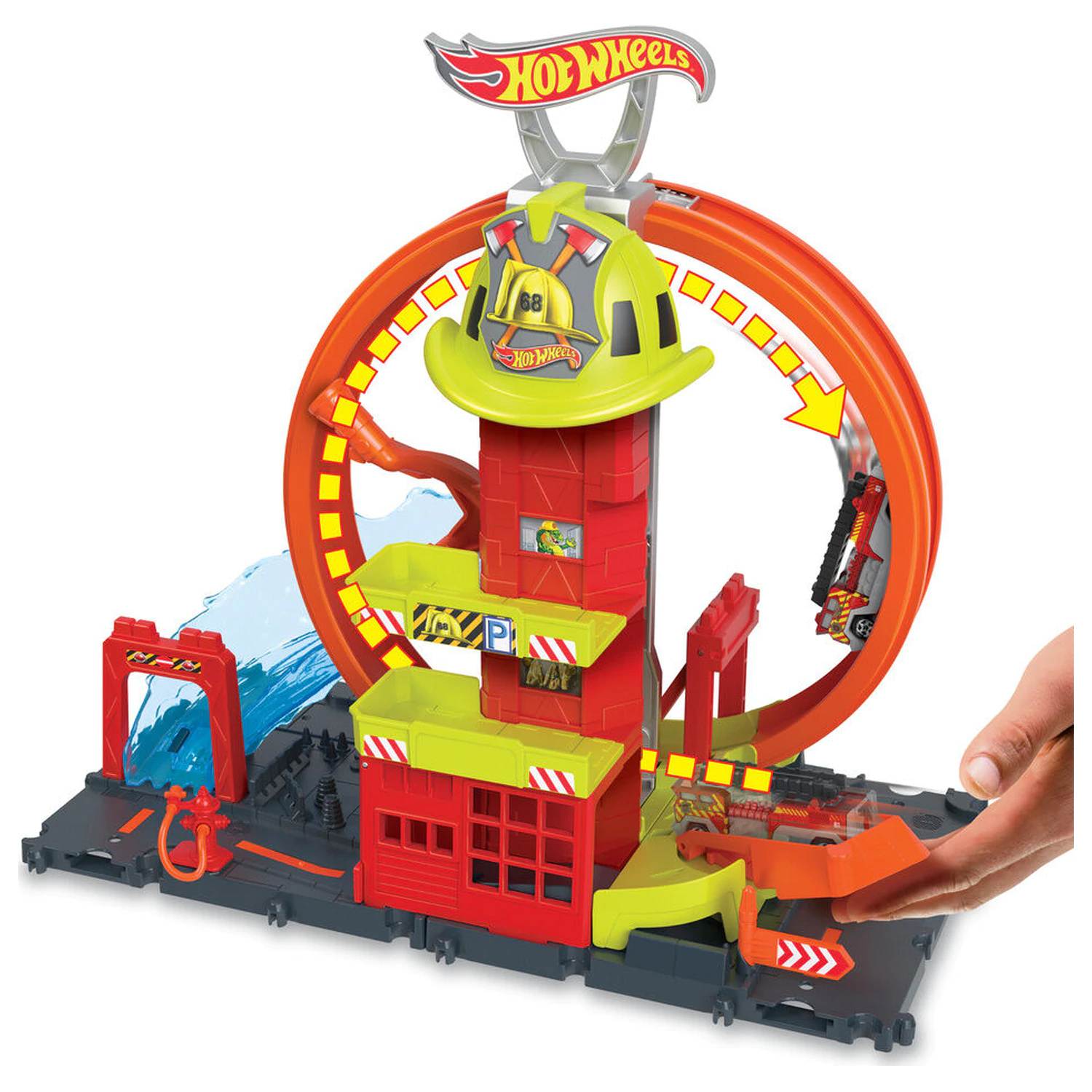 Hot Wheels City Super Feuerwehrstation Spielset Produktfoto
