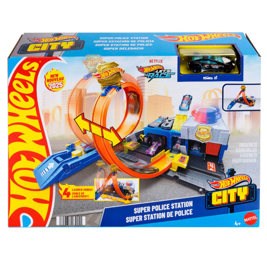 Hot Wheels City Super Police Station Spielset Produktfoto