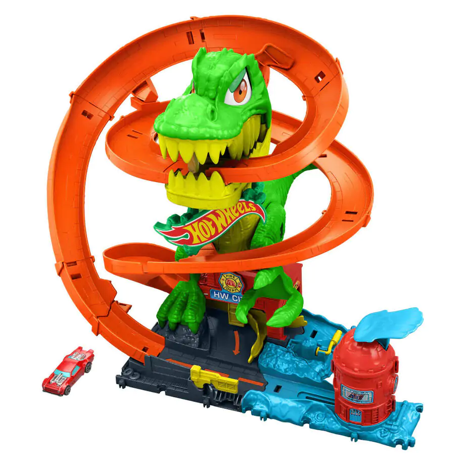 Hot Wheels City T-Rex Blaze Battle Spielset Produktfoto