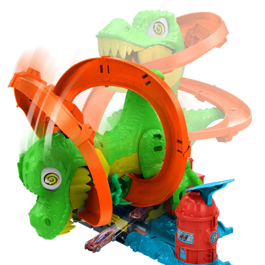 Hot Wheels City T-Rex Blaze Battle Spielset Produktfoto