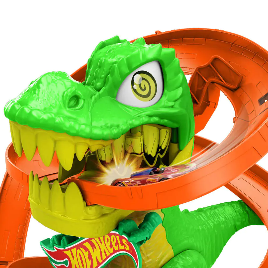 Hot Wheels City T-Rex Blaze Battle Spielset Produktfoto