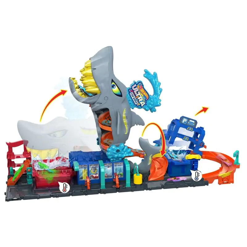 Hot Wheels City Ultra Shark Car Wash Produktfoto