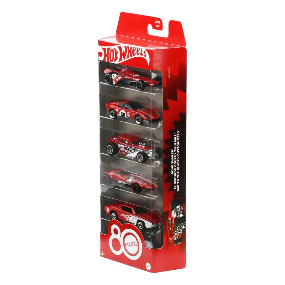 Hot Wheels Diecast Fahrzeug 5er-Pack 1/64 80th Anniversary Produktfoto