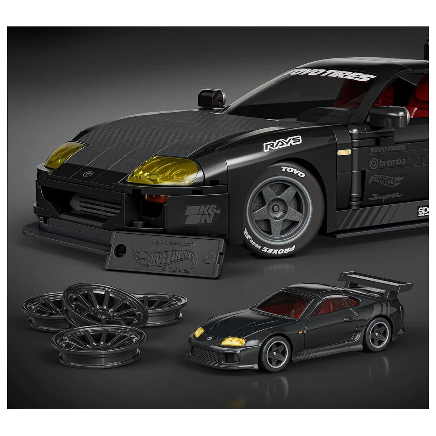 Hot Wheels Elite Mattel Brick Shop Bausatz 1/16 '94 Toyota Supra MKIV Produktfoto