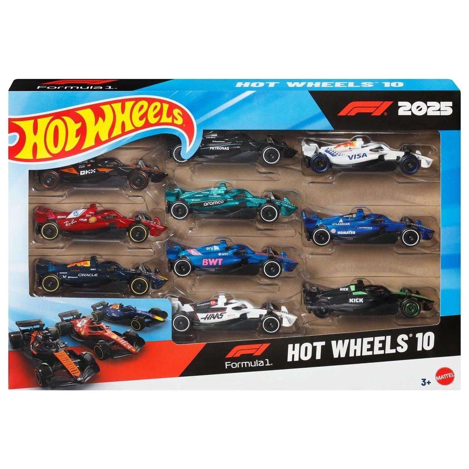 Hot Wheels F1 10er-Pack Autos Produktfoto