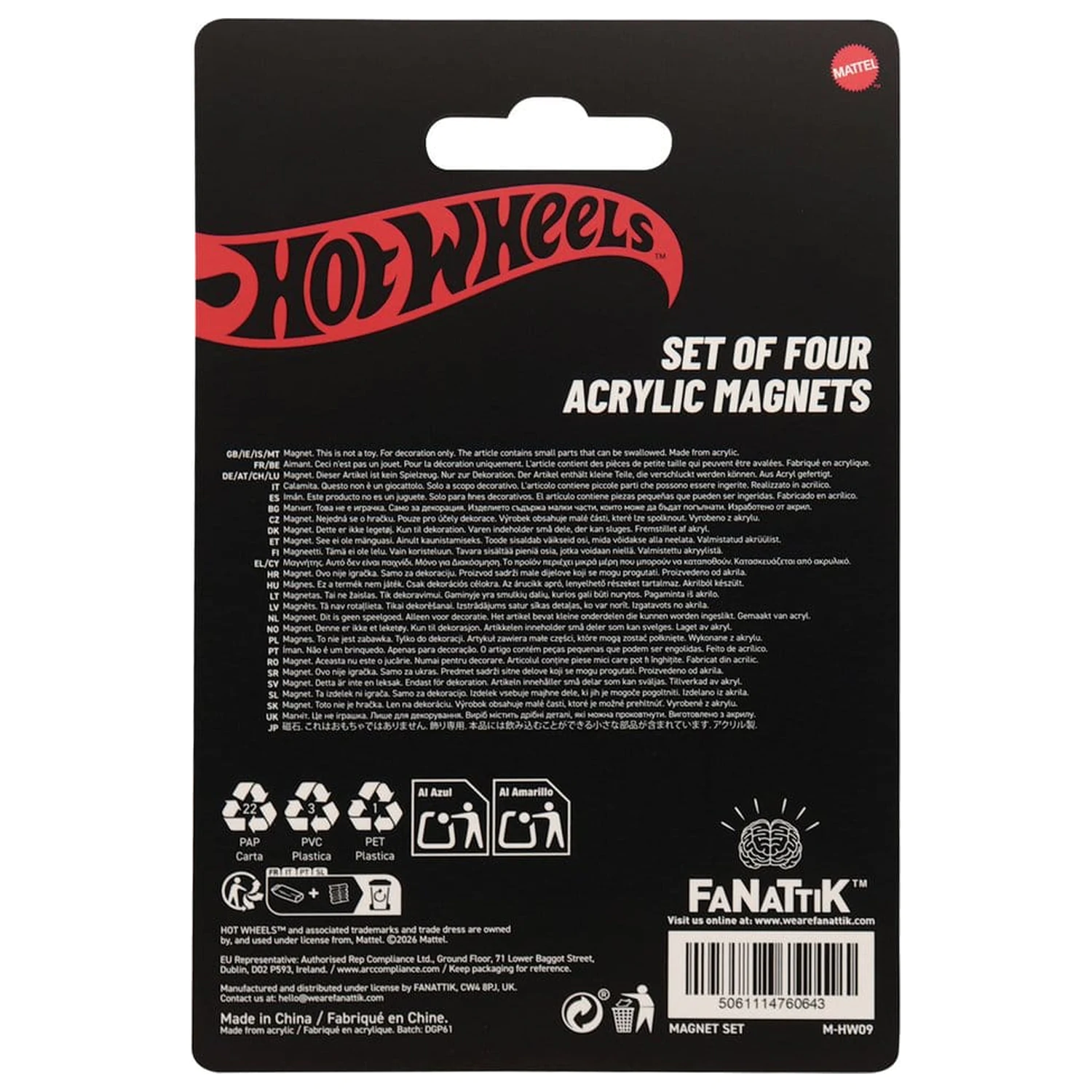 Hot Wheels Magnet Set Standort Produktfoto