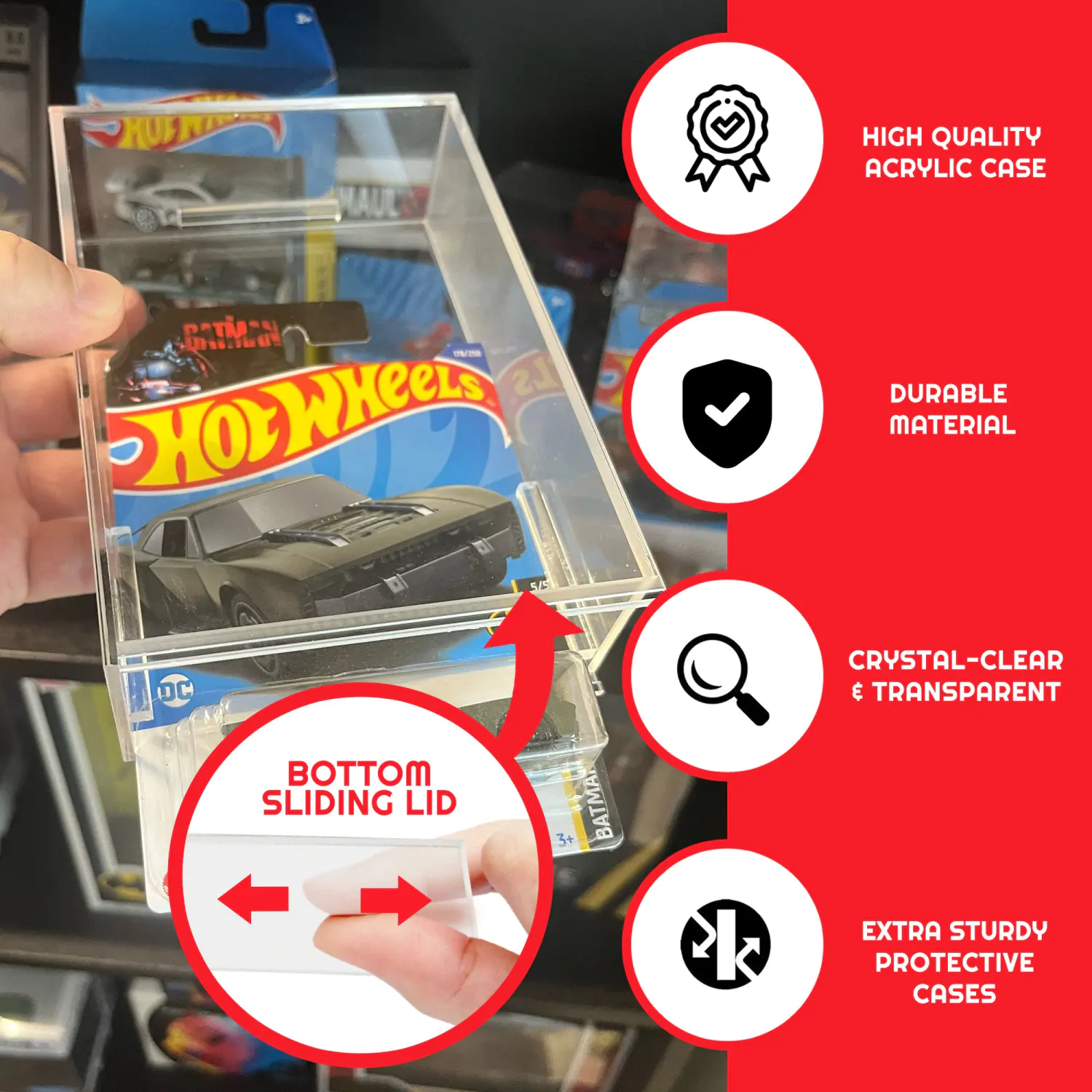 Hot Wheels Mainline Acrylgehäuse 2er-Pack Produktfoto