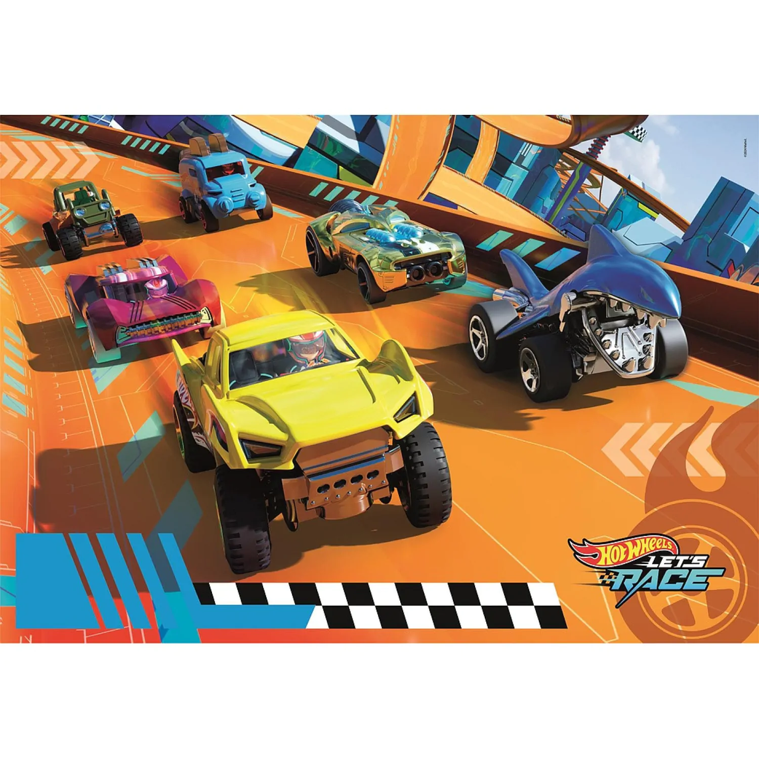Hot Wheels maxi Puzzle 104St Produktfoto