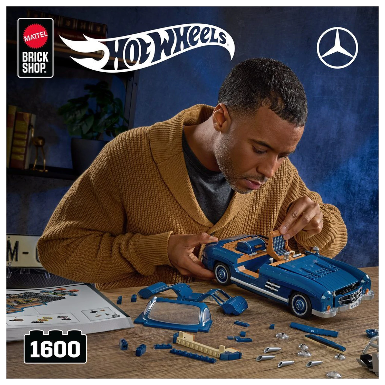 Hot Wheels Mercedes 300SL Premium Bausatz Produktfoto
