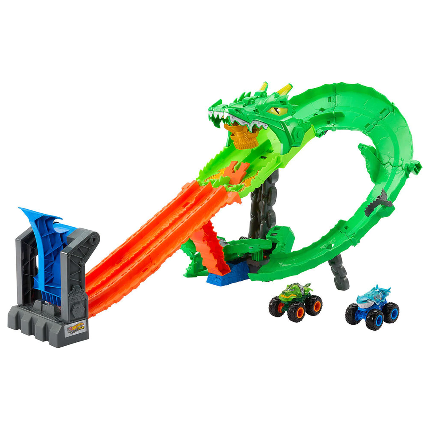 Hot Wheels Monster Trucks Drachen Zerstörung Produktfoto