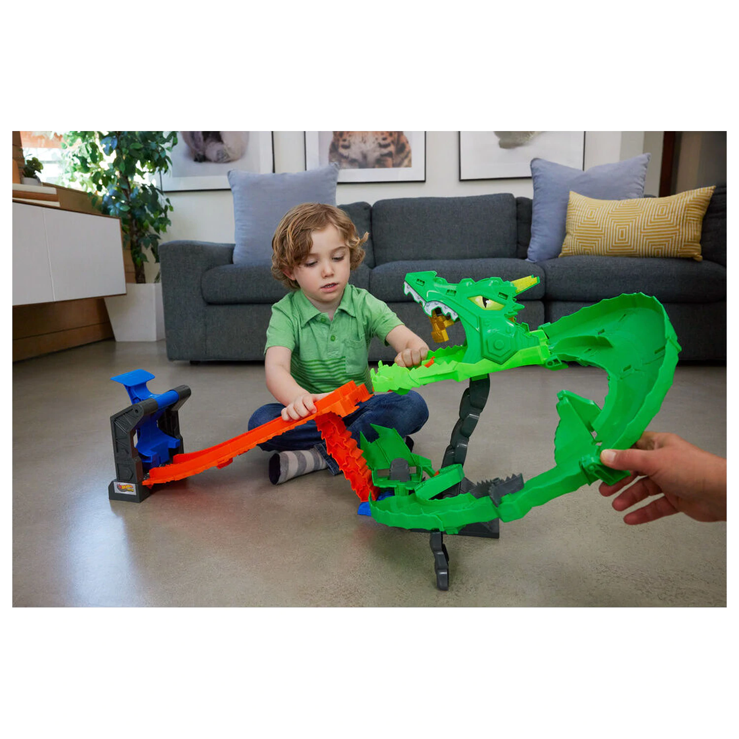 Hot Wheels Monster Trucks Drachen Zerstörung Produktfoto