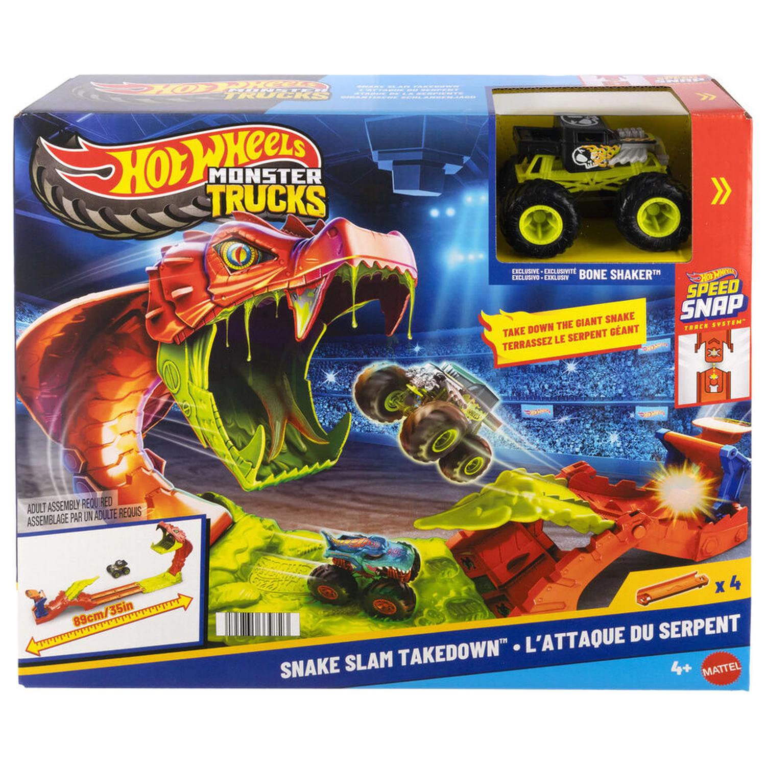 Hot Wheels Monster Trucks Snake Bite Spielset Produktfoto