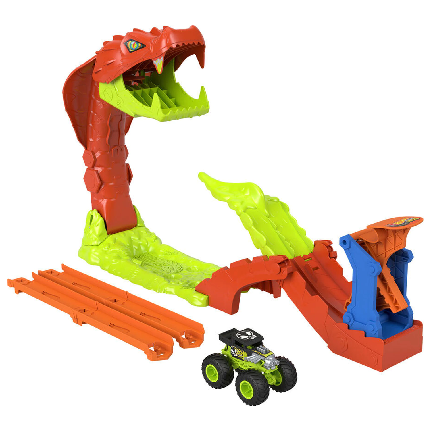 Hot Wheels Monster Trucks Snake Bite Spielset Produktfoto