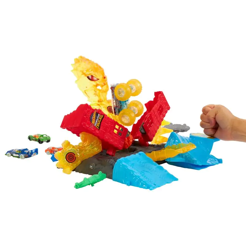 Hot Wheels Monster Trucks Torch Tower Takedown Produktfoto