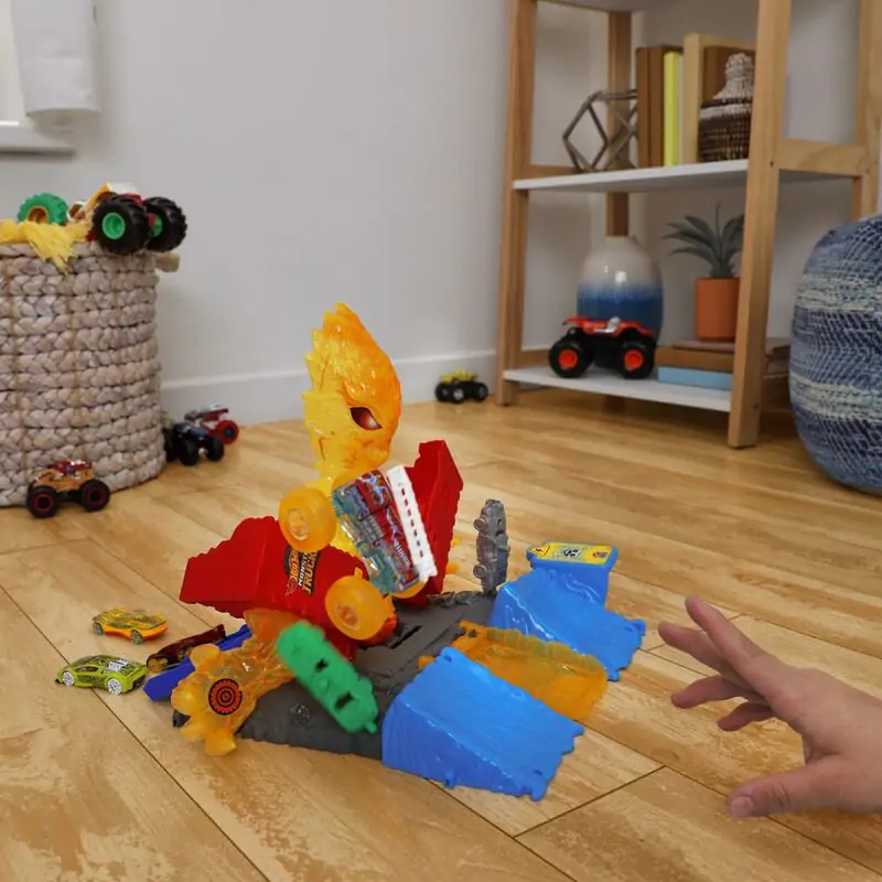 Hot Wheels Monster Trucks Torch Tower Takedown Produktfoto