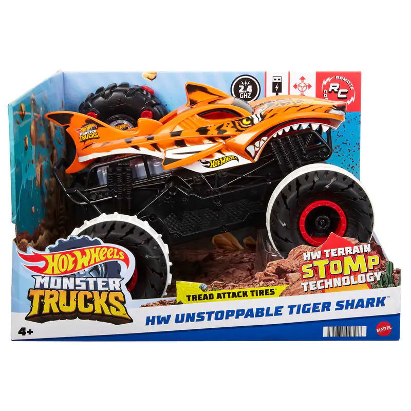 Hot Wheels Monster Trucks Unstoppable Tiger Shark Produktfoto