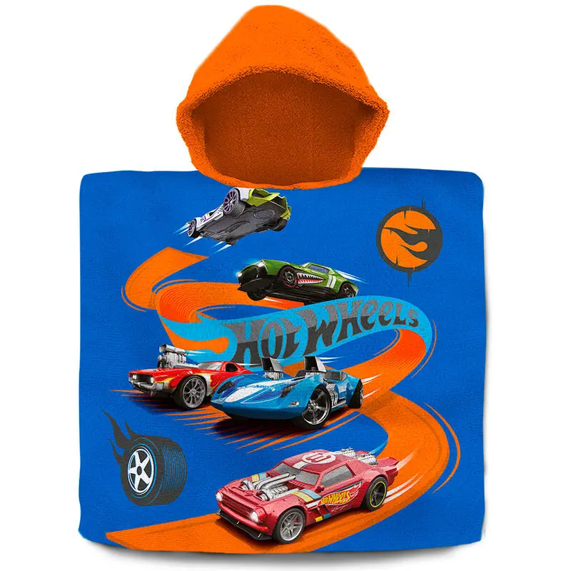 Hot Wheels Baumwolle Poncho Handtuch termékfotó