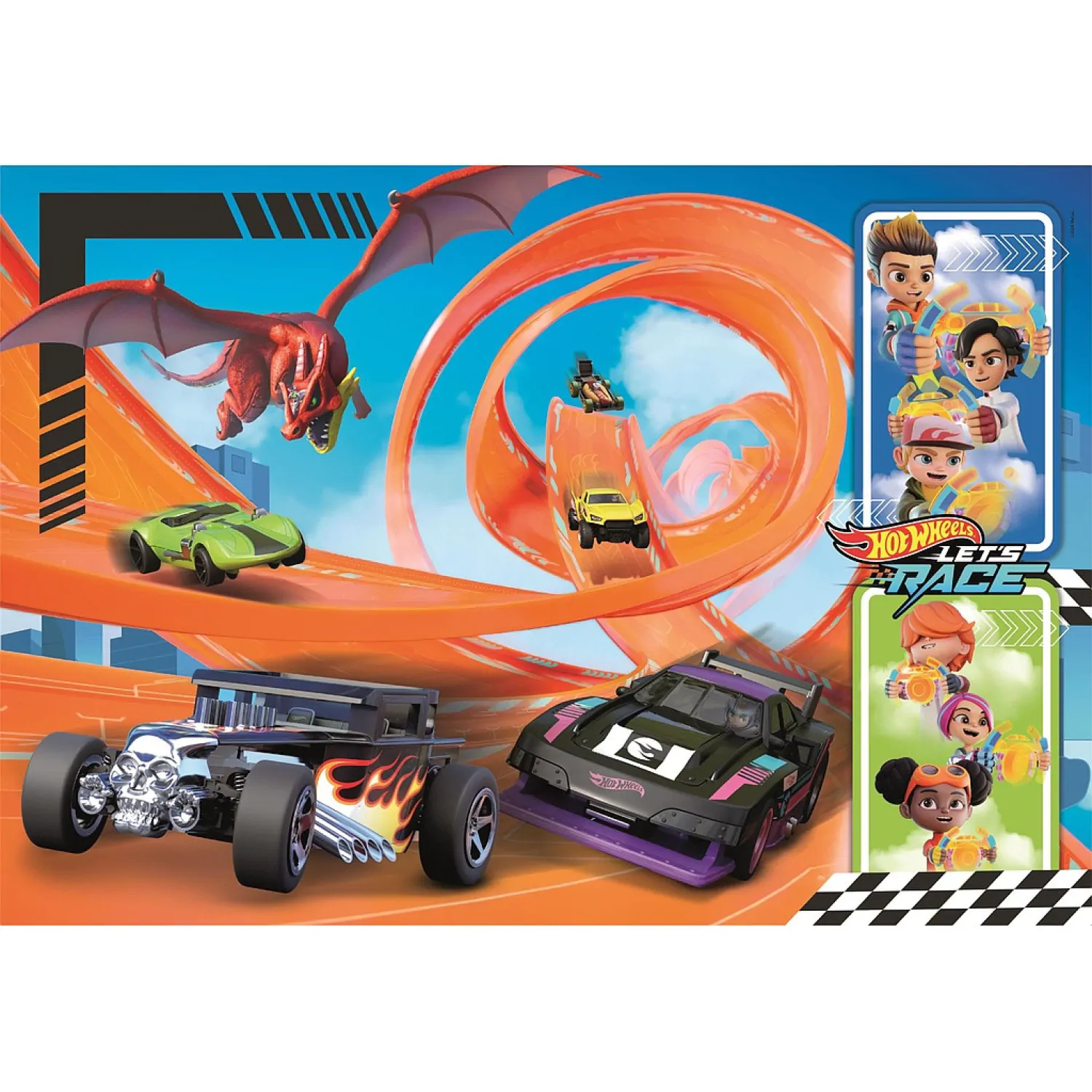 Hot Wheels Puzzle 104St Produktfoto