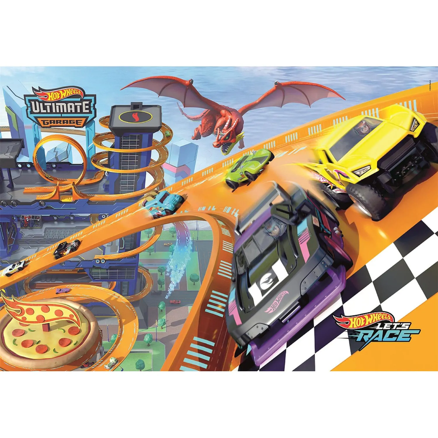 Hot Wheels Puzzle 104St Produktfoto