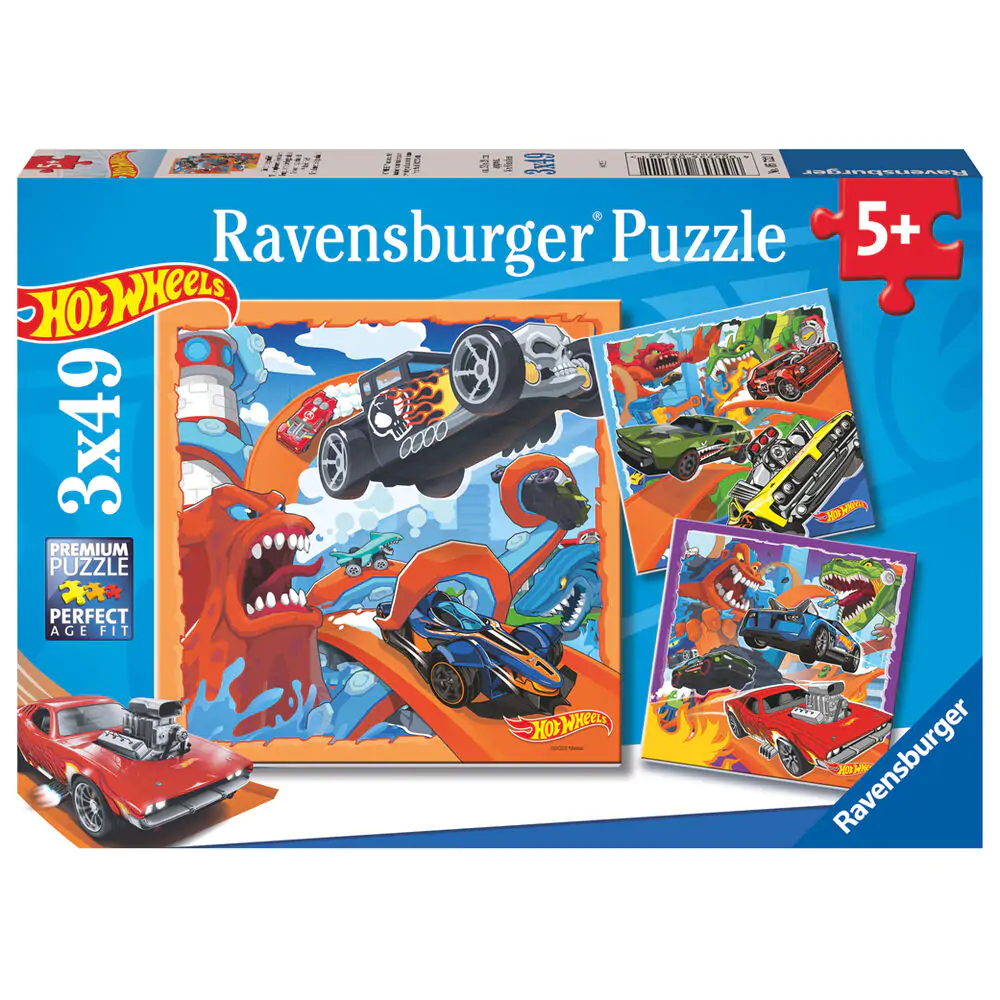 Hot Wheels Puzzle 3x39 Teile Produktfoto