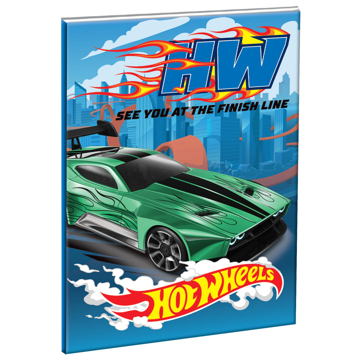 Hot Wheels Race B/5 liniertes Notizbuch 40 Blatt Produktfoto
