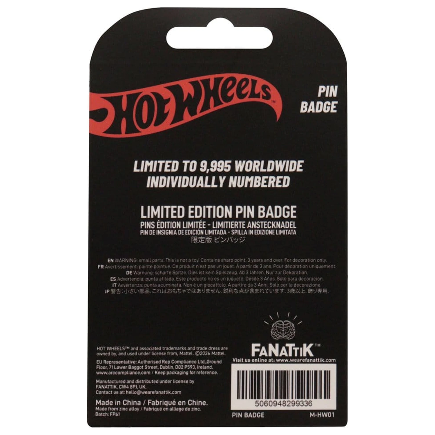 Hot Wheels Pin Anstecker Race Team Limited Edition Produktfoto