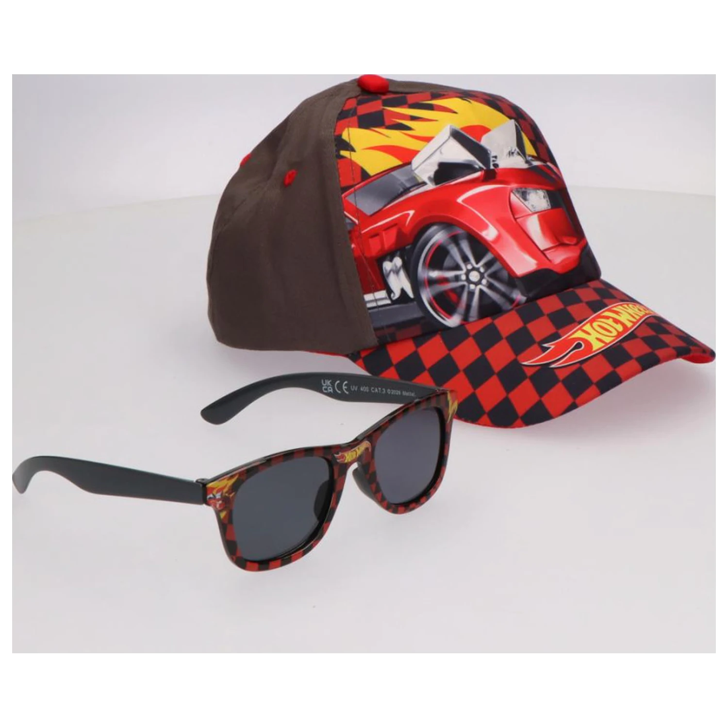 Hot Wheels Racing Sonnenbrille und Baseballkappe Set Produktfoto