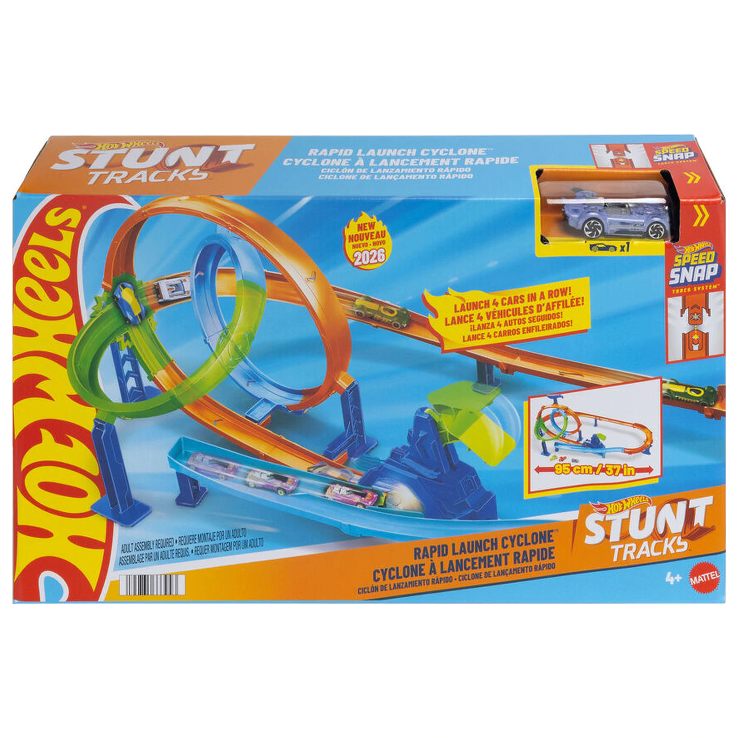 Hot Wheels Rapid Launch Cyclone Spielset Produktfoto