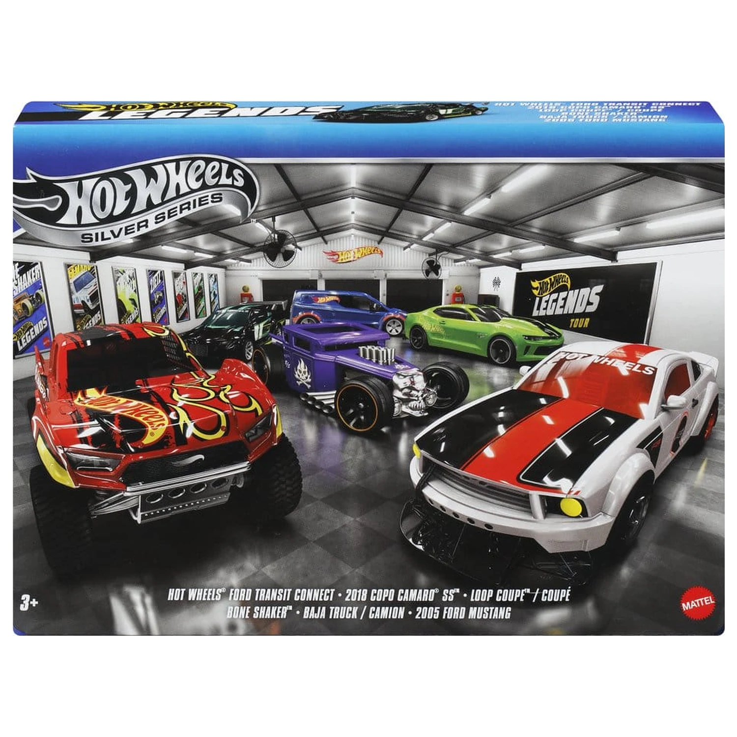 Hot Wheels Silver Series Die-Cast Fahrzeug 6-er Pack 1/64 Legends Produktfoto