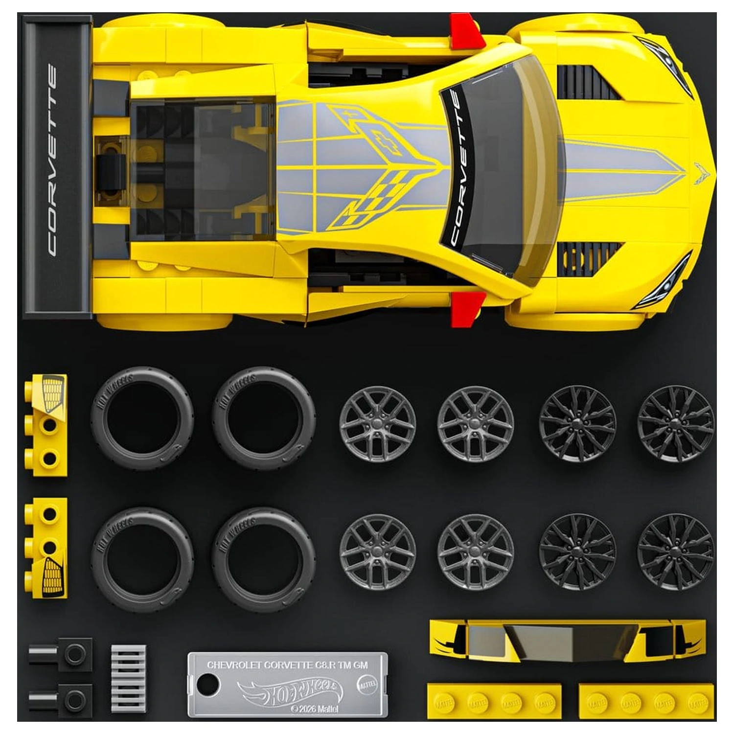 Hot Wheels Speed Mattel Brick Shop Bausatz 1/32 '20 Corvette C8.R Produktfoto