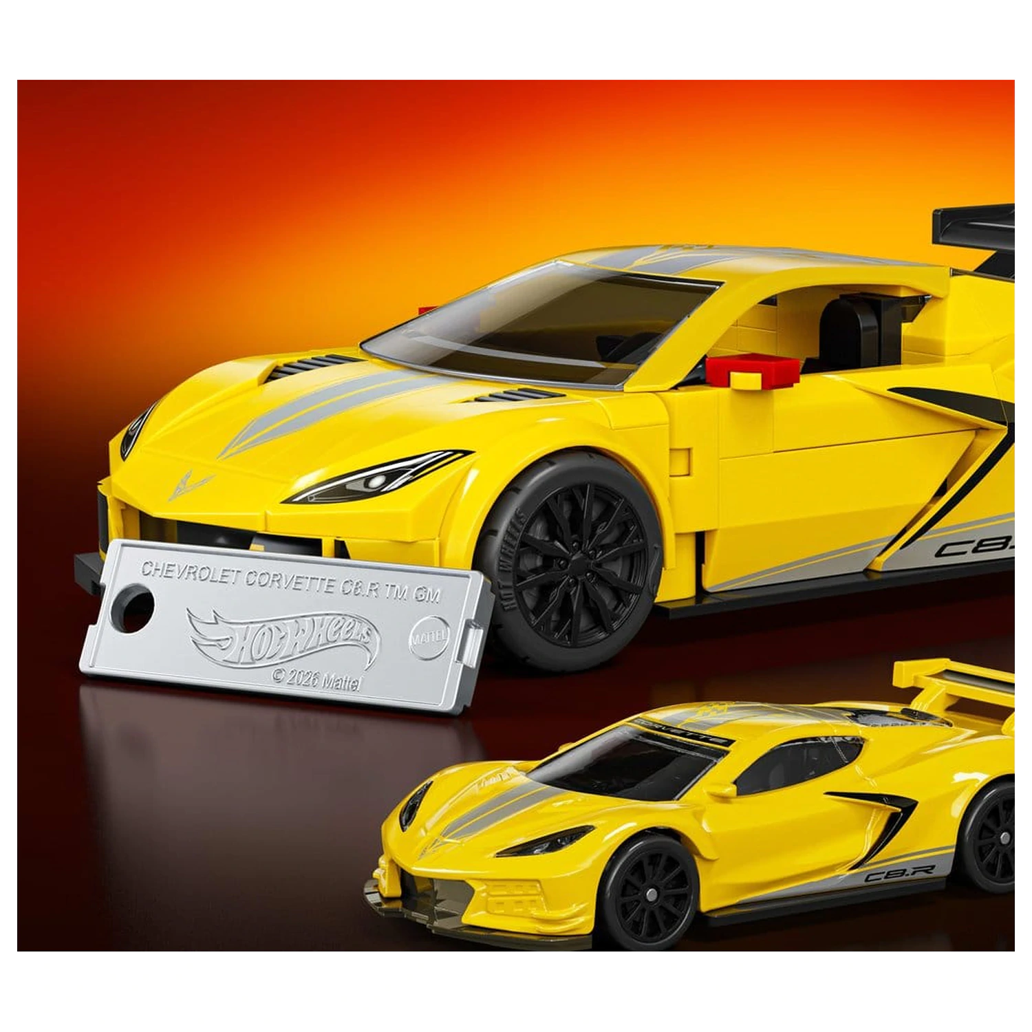 Hot Wheels Speed Mattel Brick Shop Bausatz 1/32 '20 Corvette C8.R Produktfoto