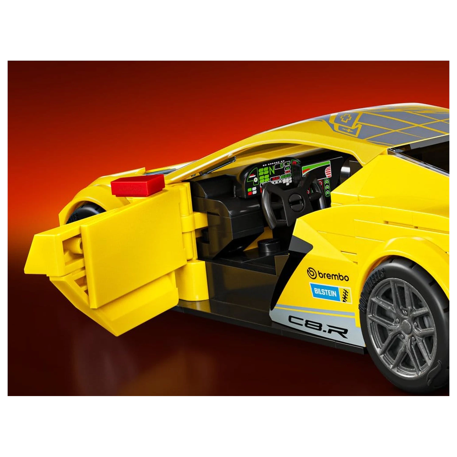Hot Wheels Speed Mattel Brick Shop Bausatz 1/32 '20 Corvette C8.R Produktfoto