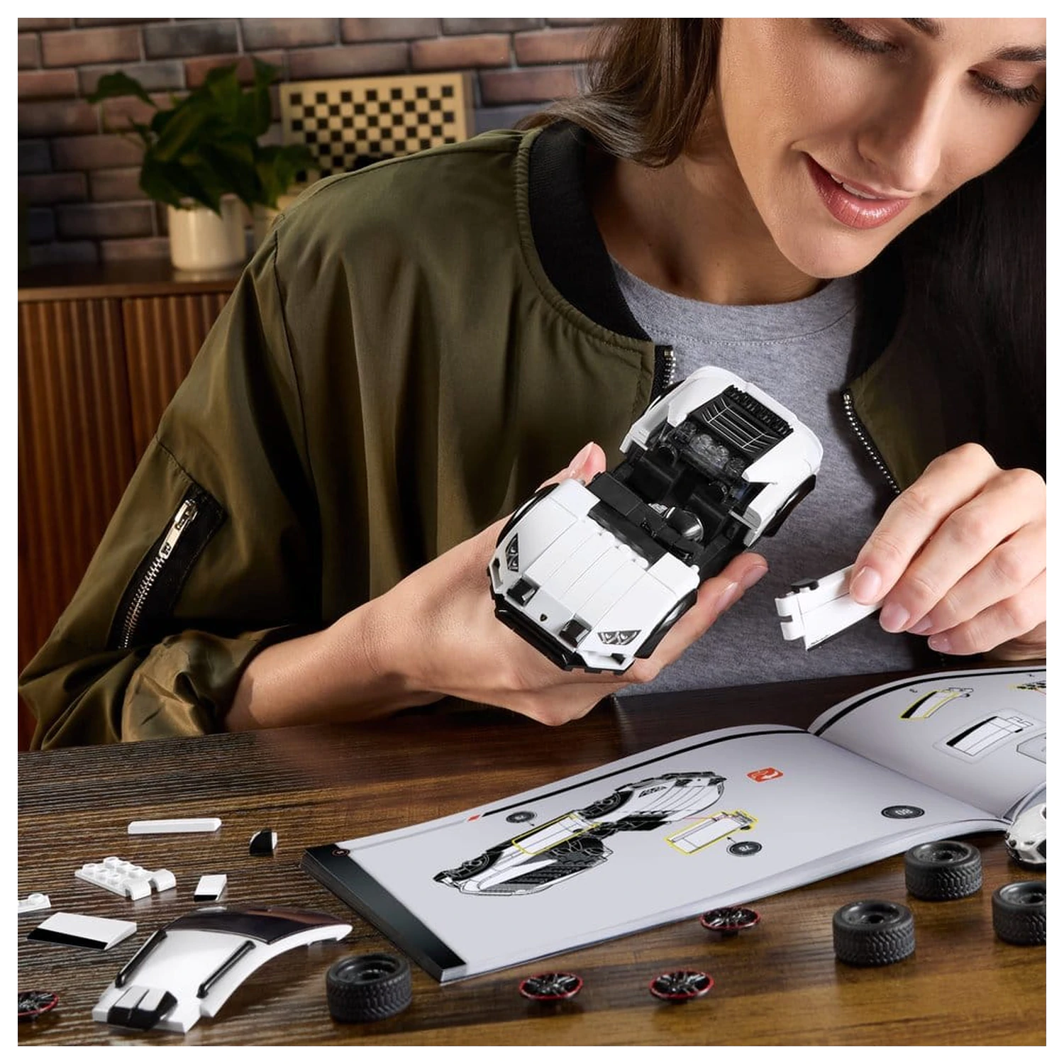 Hot Wheels Speed Mattel Brick Shop Bausatz 1/32 Lamborghini Huracán Sterrato Produktfoto