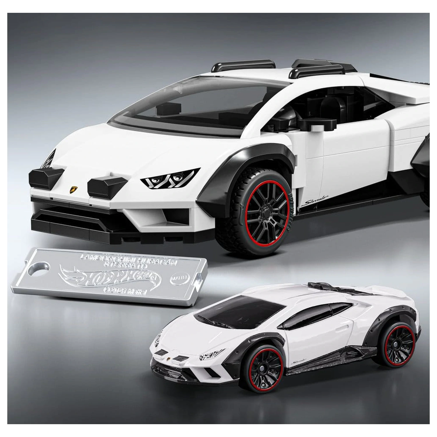 Hot Wheels Speed Mattel Brick Shop Bausatz 1/32 Lamborghini Huracán Sterrato Produktfoto