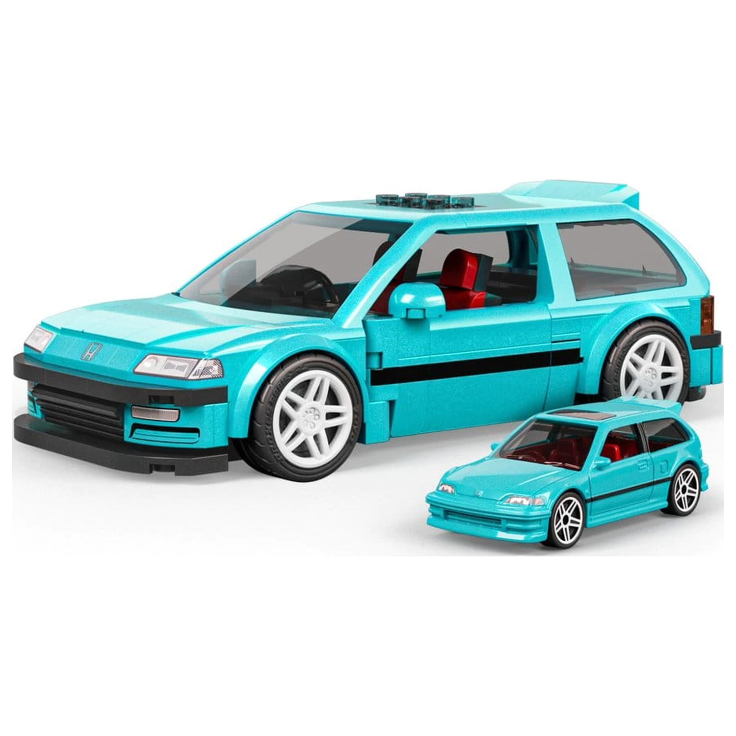 Hot Wheels Speed Series Mattel Brick Shop Bauset 1/32 Custom ’90 Honda Civic EF Produktfoto