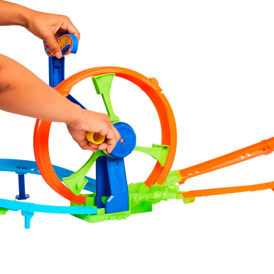 Hot Wheels Stunt Tracks Rapid Launch & Loop Spielset Produktfoto