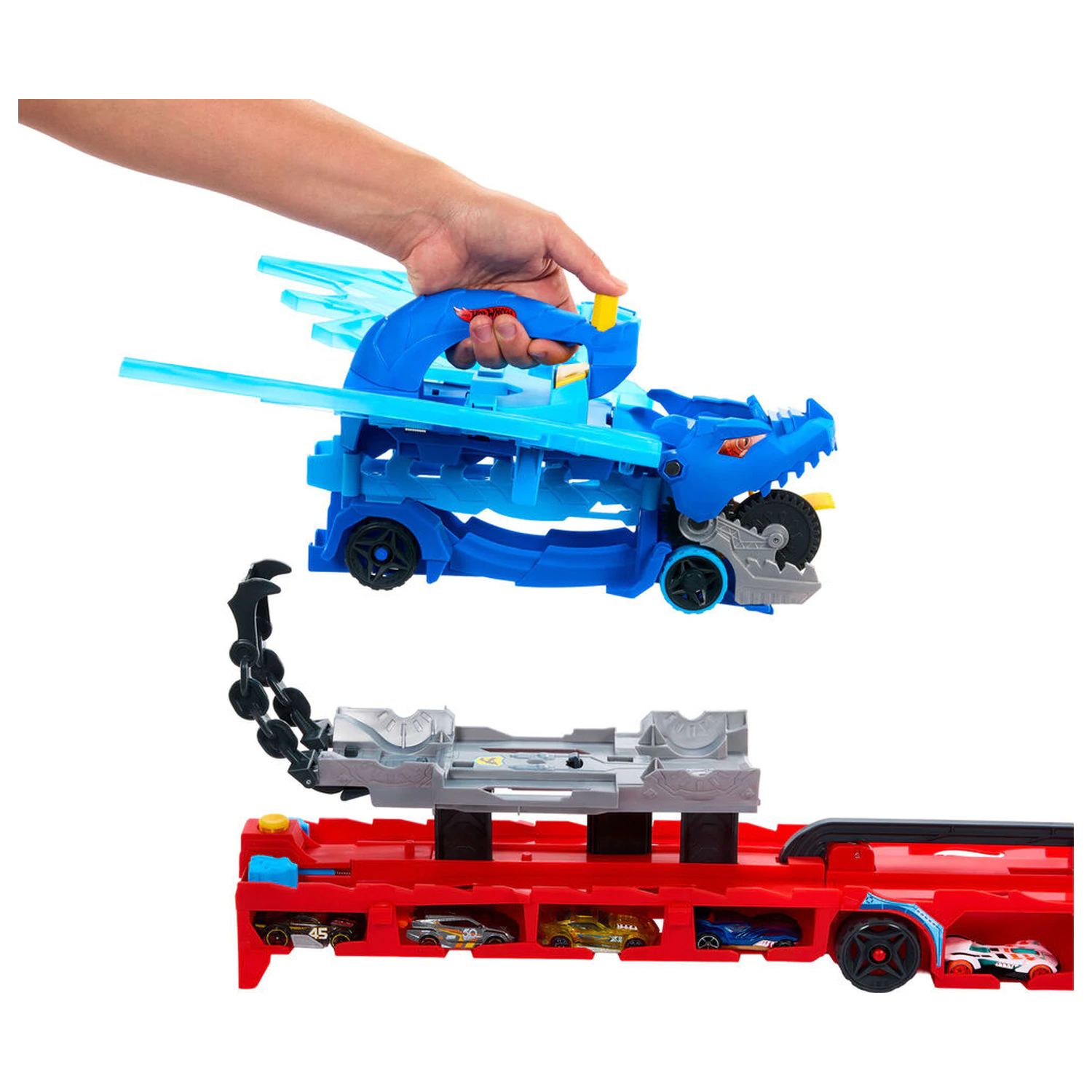 Hot Wheels Ultimate Dual Drachen Transporter Produktfoto